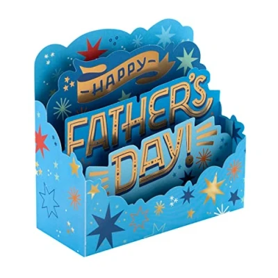 Abbildung von Hallmark Große 3D Vatertagskarte für Väter Paper Wonder Bright Stars Design (25572763)