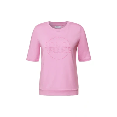 Abbildung von Cecil Tshirt print, Damen, Größe: Medium, Rosa