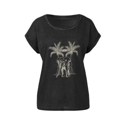 Abbildung von Vivance Tshirt print, Damen, Größe: 36/38, Anthrazit