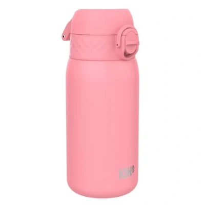 Abbildung von Ion8 Isolierte Edelstahl Trinkflasche, 320 ml, Auslaufsicher, Einhandöffnung, Sichere Verriegelung, Spülmaschinenfest, Klappdeckel, Tragegriff, Leicht zu Reinigen, Langlebig &amp; Kratzfest, Rosenblüte