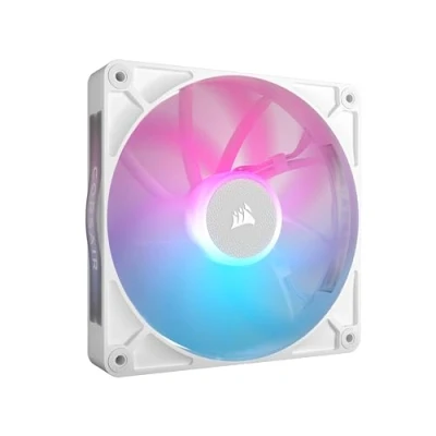 Abbildung von Corsair iCUE LINK RX140 RGB 140mm PWM Lüfter Magnetisches Kuppellager Einzelner Weiß