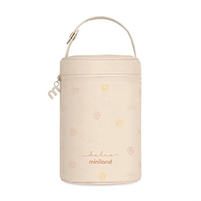 Abbildung von Miniland Thermibag Vanilla 700 ml Isoliertasche mit Griff zum Aufhängen und Transportieren, ideal für die Isolierbehälter Kollektion Dolce.