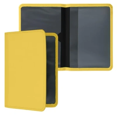 Abbildung von kwmobile Fahrzeugschein Hülle mit Kartenfächern Neopren Etui Tasche für Auto Zulassungsbescheinigung Führerschein Neon Gelb