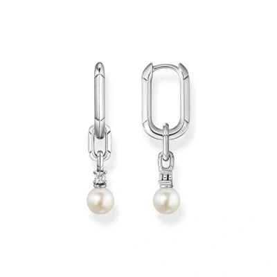 Abbildung von Thomas SABO HOOP Earrings Ohrringe, Damen, Größe: One Size, White