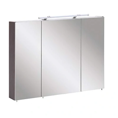 Abbildung von Schildmeyer Trient Spiegelschrank, Holzdekor, Esche grau Dekor, 90.0 x 16.0 75.0 cm