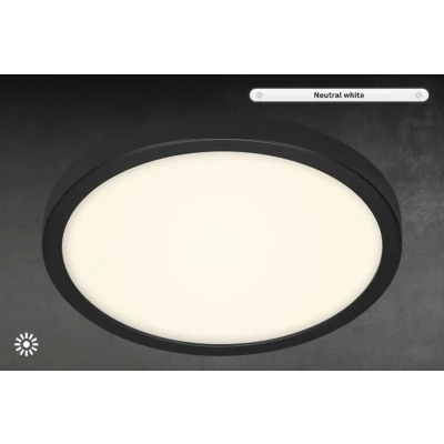 Abbildung von BRILONER Leuchten LED Deckenleuchte, Deckenlampe, 24,5 Watt, 2.400 Lumen, 4.000 Kelvin, schwarz Weiß, Ø 40,5cm 3468 415 Weiß