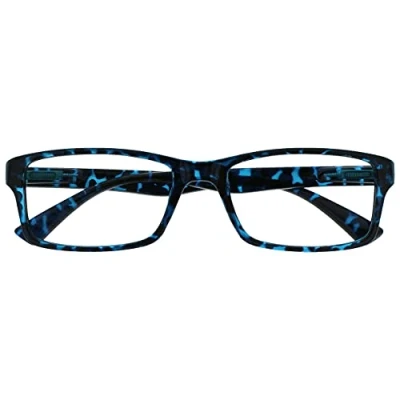 Abbildung von Die Lesebrille Unternehmen Blau Schildpatt Leser Designer Stil Herren Frauen UVR092BL +2,50