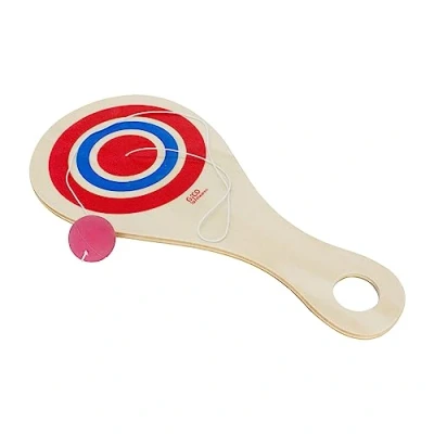 Abbildung von Paddle Ball Set Retro, Fangspiel aus Holz Natur, der Freizeitspaß für Garten und Strand 3267