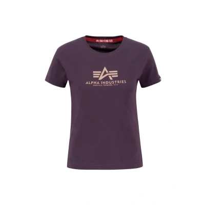 Abbildung von Alpha Industries NEW Tshirt print, Damen, Größe: Large, Plum