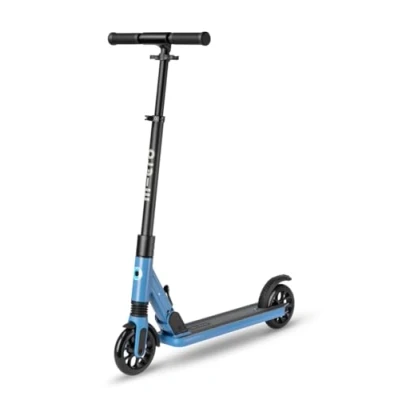 Abbildung von Micro Roller Sprite LED Kinderroller Lenker verstellbar Federung vorne klappbar Jungen &amp; Mädchen 8 Jahre + Blau
