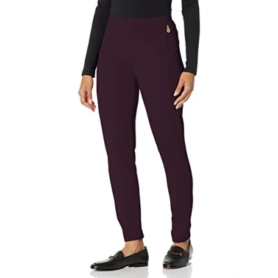 Abbildung von Tommy Hilfiger Damen Women&#039;s Casual Sportswear Pants Hose, Dunkles Aubergine, S