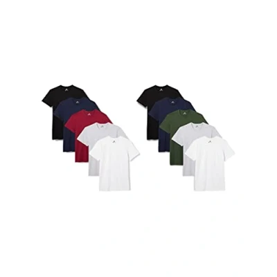 Abbildung von Lower East Basic Rundhals T Shirts für Herren (5er Pack 10er Pack) aus 100% Baumwolle I Shirt Herren, in vielen Farben, Mehrfarbig, S