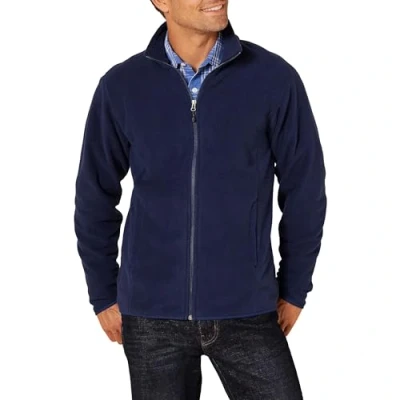 Abbildung von Amazon Essentials Herren Fleecejacke mit durchgehendem Reißverschluss (in Big und Tall erhältlich), Marineblau, XXL