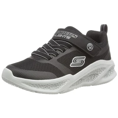 Abbildung von Skechers Lighted GORE Strap Sneaker low für Kinder, Größe: 29, Black/grey Schuhe