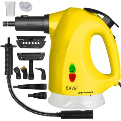 Abbildung von Multifunktionaler Dampfreiniger, Hand Dampfreiniger mit Dampfsperre für freihändiges Dampfgaren, schnelles Aufheizen, komplettes Zubehörset Handdampfer Haushalt, Küche, Oberflächenreinigung