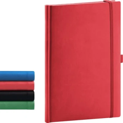 Abbildung von NOTIQUE Notizbuch Liniert, Hardcover Notizbuch, Notizheft, Journal, Tagebuch mit Gummiband und Stifthalter 15x21cm, 192 Seiten (Rot, Liniert)