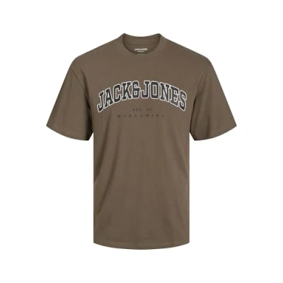 Abbildung von Jack &amp; Jones Tshirt print, Herren, Größe: XS, Canteen