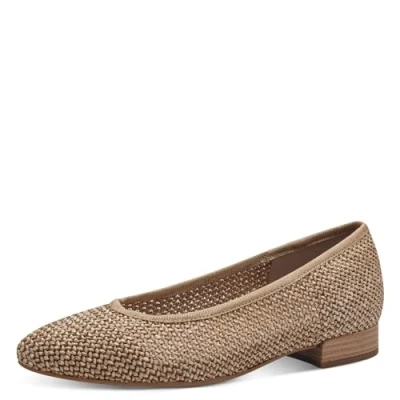 Abbildung von Jana Klassischer Ballerina, Damen, Größe: 38, Natural Schuhe