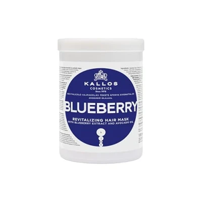 Abbildung von Kallos KJMN Heidelbeere Revitalisierende Haarmaske für trockenes, brüchiges und chemisch behandeltes Haar, 1000 ml, 1000ml