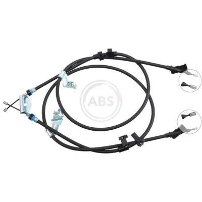 Abbildung von A.B.S. K19000 Handbremsseil 1546, 1463 für Links /Rechtslenker FORD: FOCUS 3 Turnier,