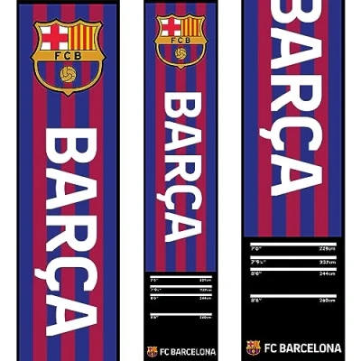 Abbildung von Offiziell lizenzierte FC Barcelona Teppich Dartmatte Barca Football CLub Oche, gestreift (BX234)