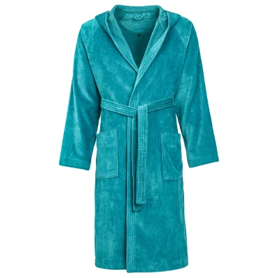 Abbildung von Vossen Texas Unisex Bademantel, Größe: Large, Lagoon