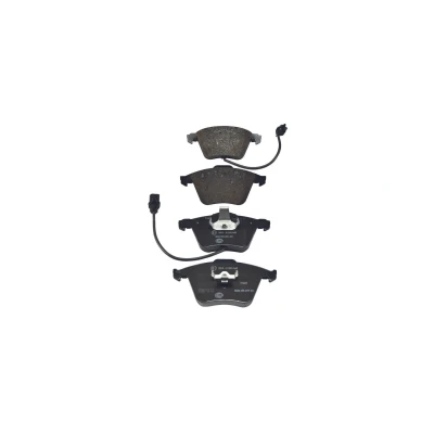 Abbildung von HELLA 8DB 355 009 201 Bremsbelagsatz mit integriertem Verschleißwarnkontakt AUDI: A6 C6 Avant, A4 B7 B5 Saloon, SEAT: Exeo ST, Saloon