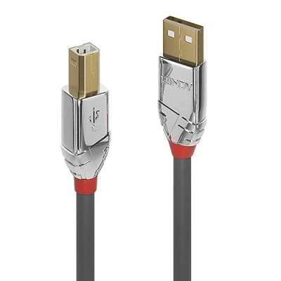 Abbildung von LINDY 36642 2m USB 2.0 Typ A an B Kabel, Cromo Line, Anthrazit