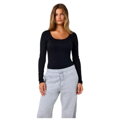 Abbildung von Noisy May Nmsofina Bodysuit Langarmshirt, Damen, Größe: S/M, Black