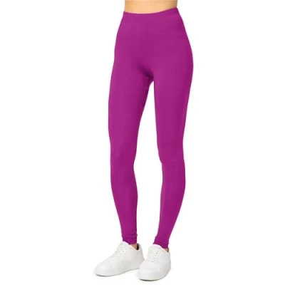 Abbildung von Merry Style Damen Lange Leggings aus Viskose MS10 143 (Fuchsie, L)