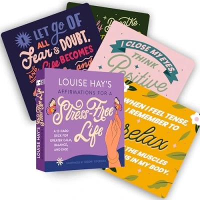 Abbildung von Louise Hay&#039;s Affirmations for A Stress free Life: 12 card Deck Greater Calm, Balance, and Ease