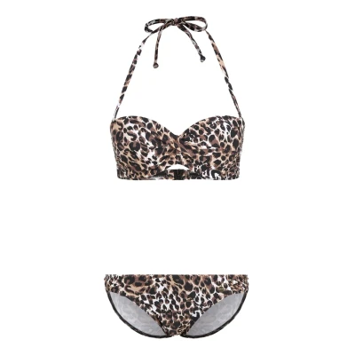 Abbildung von Lascana Bikini braunbedruckt, Damen, Größe: 40xE, Braun bedruckt