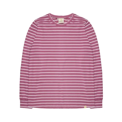 Abbildung von loud + proud Ringel Langarmshirt, Damen, Größe: 36, Altrosa
