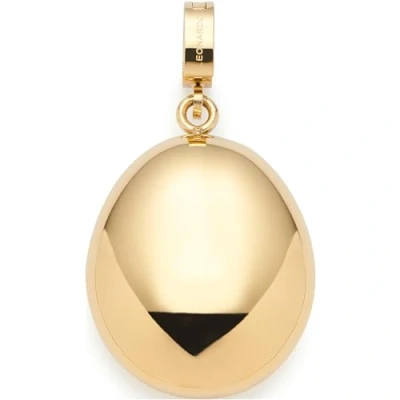 Abbildung von Leonardo Jewels Anhänger Clip&amp;Mix Mathilde, Ketten aus goldfarbenem Edelstahl, organischer Gold Nugget, personalisierbare Rückseite, Schmuck Geschenk für Frauen, 024274