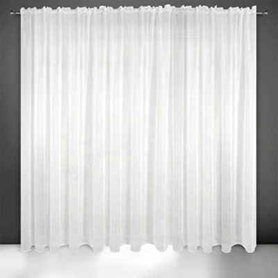 Abbildung von Eurofirany Lucy Voile Vorhang, Weiß, 350 x 250 cm