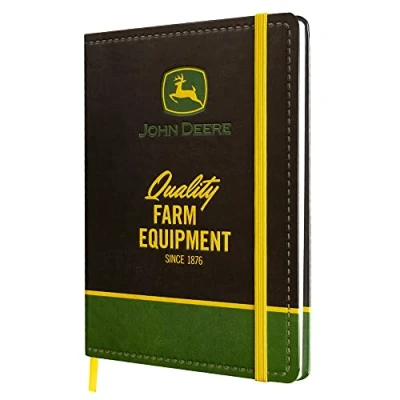 Abbildung von Nostalgic Art Retro Notizbuch, A5, John Deere Farm Equipment Logo Black Geschenk Idee für Traktor Fans, Bullet Journal dotted, Vintage Design
