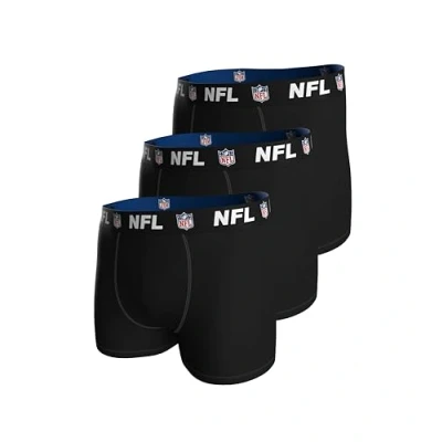 Abbildung von NFL Herren Shield 3pk Boxers, Schwarz, S EU
