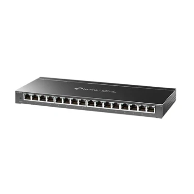 Abbildung von TP Link TL SG116E 16 Ports Gigabit Easy Smart Managed Netzwerk Switch(Gigabit RJ45 Ports, Metallgehäuse, optimiert Datenverkehr, IGMP Snooping, zentrales Management, energieeffizient)schwarz metallic
