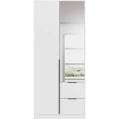 Abbildung von rauch Drehtürenschrank »Kleiderschrank Schrank Garderobe AGORDO mit Dekor oder Hochglanzfront« IN zwei Griff Farben, Breiten 91 360 cm, Außenschubkästen, 7 und 2 Höhen MADE GERMANY
