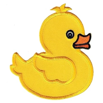 Abbildung von PatchMommy Ente Patch Aufnäher Applikation zum Aufbügeln Bügelbild für Kleidung Jeans Jacken Kinder Baby