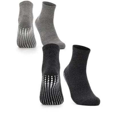 Abbildung von Occulto Herren Stoppersocken 2 4er Pack (Modell: Andi) Paar Schwarz Grau 39 42