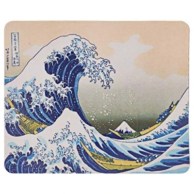 Abbildung von TRIXES Mauspad mit Motiv &#039;Die große Welle vor Kanagawa&#039; von Katsushika Hokusai Mausmatte 21,6 cm x 17,8