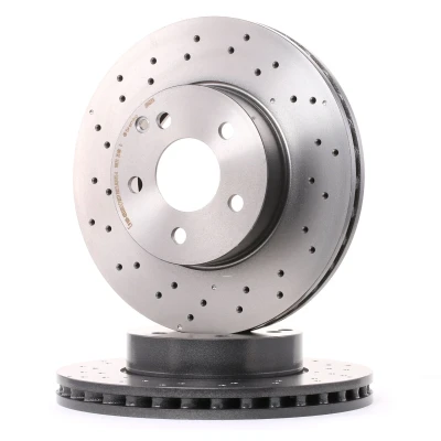 Abbildung von BREMBO COATED DISC LINE 09.A613.51 Bremsscheibe 295 28 5 gelocht/innenbel. beschichtet hochgekohlt mit Schrauben MERCEDES BENZ: C Class T modell