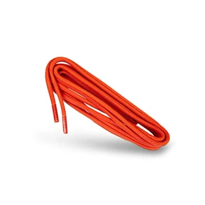 Abbildung von Kaps Gewachste runde Schnürsenkel, 100% natürlicher Baumwolle, stilvolle Schnürsenkel für Anzug und Freizeitschuhe (75 cm /4 bis 5 Schnürösenpaare / 98 Orange)