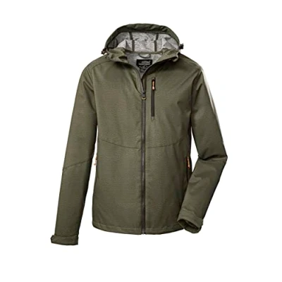 Abbildung von Killtec Herren Softshelljacke/Outdoorjacke mit Kapuze KOS 84 MN SFTSHLL JCKT; dunkeloliv, XXL, 39142 000