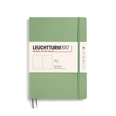 Abbildung von LEUCHTTURM1917 363929 Notizbuch Composition (B5), Softcover, 123 nummerierte Seiten, Salbei, Blanko