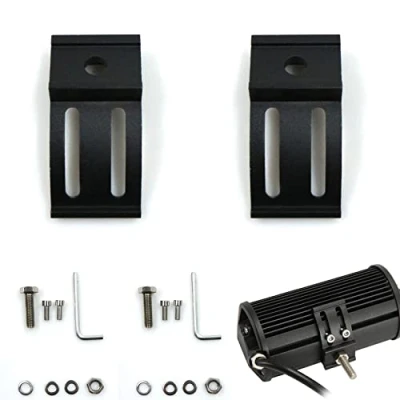 Abbildung von Arbeitsleuchten Halterung Universal Scheinwerferhalterung Light Bar Lichtleisten Arbeitslicht Dach Traktoren Auto Lkw Motorrad Boot Pkw Dachhalterung 32 * 65mm 2 StüCk
