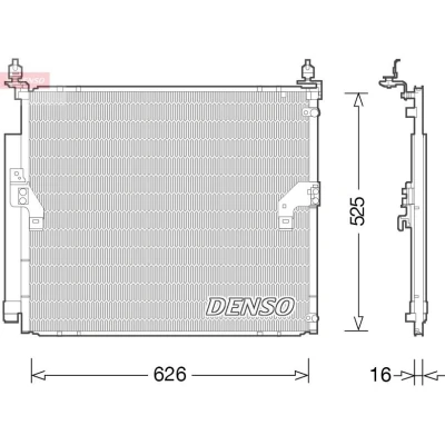 Abbildung von DENSO DCN50034 Klimakondensator mit Trockner R 134a