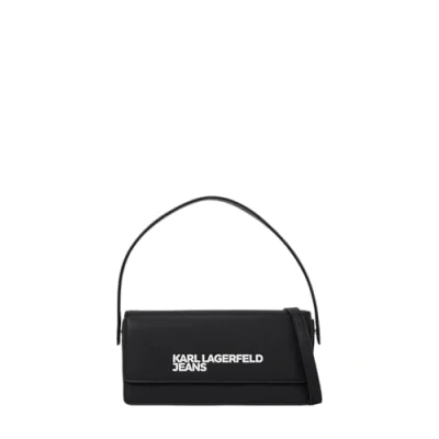 Abbildung von Karl Lagerfeld Jeans Essential LOGO Crossbody Umhängetasche, Damen, Größe: One Size, Black