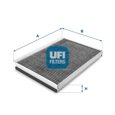 Abbildung von UFI 54.161.00 Innenraumfilter Aktivkohlefilter 365 246 35 MERCEDES BENZ: Sprinter 3.5 T Van, 5 Minibus